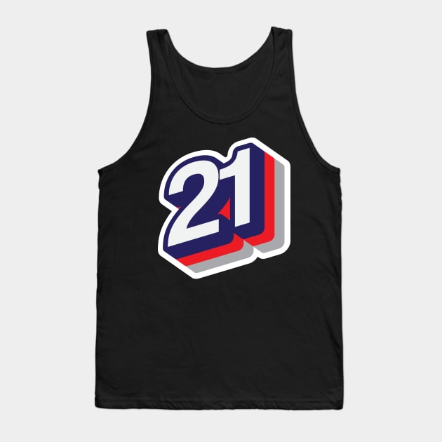 21 Tank Top by MplusC